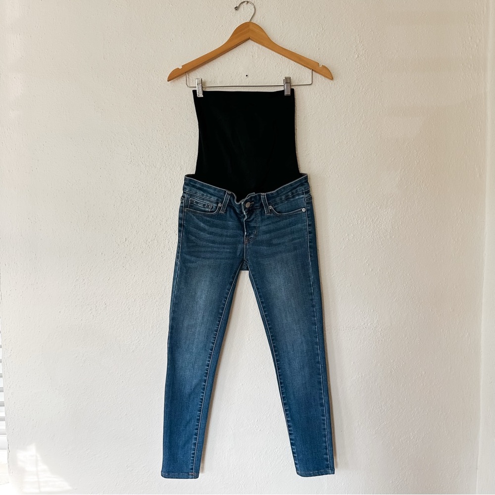 Blanqi Maternity Over the Belly Dark Wash Skinny Denim